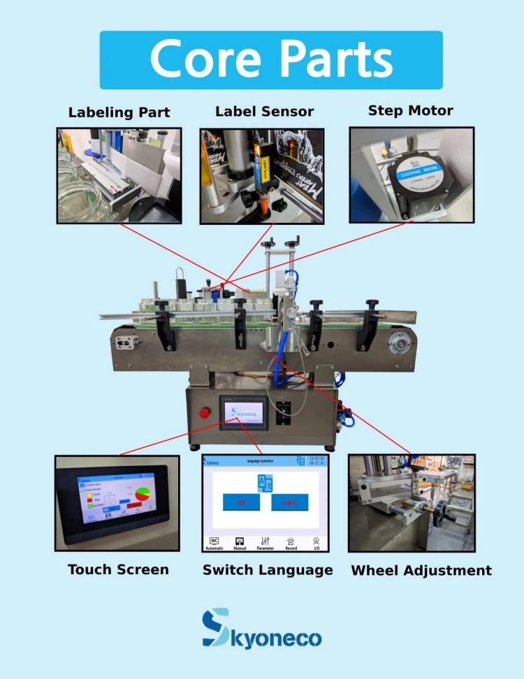 Auto Hexagonal Bottle Labeling Machine