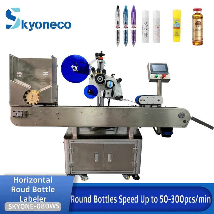 Horizontal Round Bottle Labeling Machine