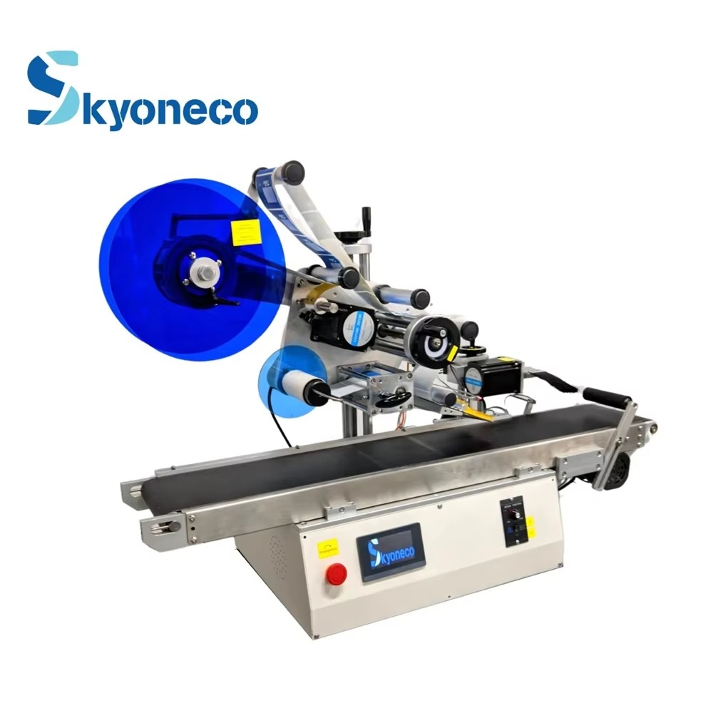 Desktop corner labeling machine